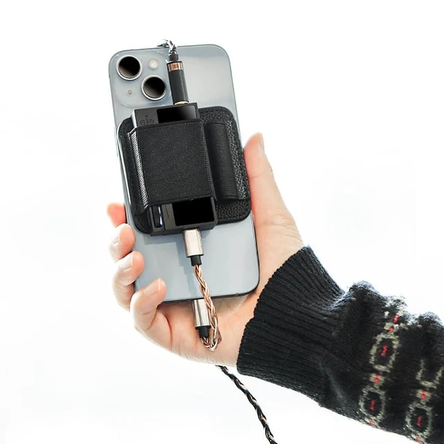 Alt view image 12 of 14 - Magnetic Leather DAC Case K2, Strong Magnet, DAC Pocket, Powerful Suction, Android Cell Phone Back Clip, DAC Accessories - BlackCompatible with UA2-UA7 UA3 UA4 UA6 UA7 Full Series & More