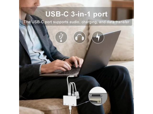 Alt view image 13 of 14 - 4-in-1 SD Card Reader for iPhone iPad Mac USB-C+Lightning+USB 3.0 OTG Adapter Fast Transfer from Camera SD/TF Card to Phone Compatible with Flash Drive