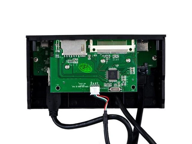 Alt view image 7 of 10 - PC Front Panel Internal USB3.0 eSATA Type-C TF S D Card Reader Hub