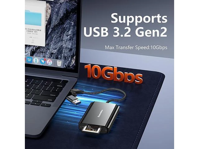 Alt view image 11 of 12 - 10Gbps USB 3.2 USB3.2 Gen2 CFexpress Type B Type-B Memory Card Reader CFe Type B Camera OTG Card Reader Adapter Hub