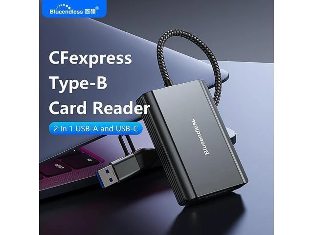 Alt view image 12 of 12 - 10Gbps USB 3.2 USB3.2 Gen2 CFexpress Type B Type-B Memory Card Reader CFe Type B Camera OTG Card Reader Adapter Hub