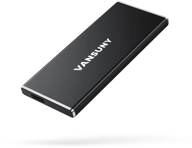 Alt view image 6 of 10 - Vansuny 1TB Portable External SSD, USB 3.1 Gen2 500MB/s High-Speed Data Transfer, Metal USB C Mini Portable External Solid State Drive for PC, Laptop, Phones and More