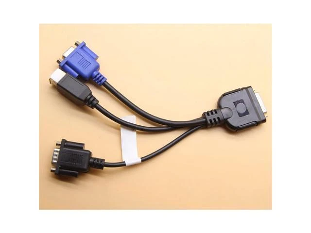 Alt view image 2 of 2 - Blade server adapter cable KVM cable serial port + USB + VGA 409496-001 416003-001 suitable for C3000 C7000