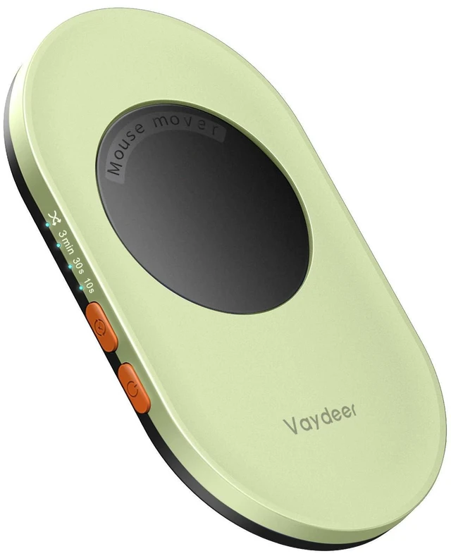 Alt view image 6 of 10 - Vaydeer Ultra Slim Mouse Mover, Air 3 Mouse Jiggler with Adjustable Interval Timer, Undetectable & Noiseless, Simulates Realistic Movement, Driver-Free Shaker for Keeping The PC Active (Mint Green)