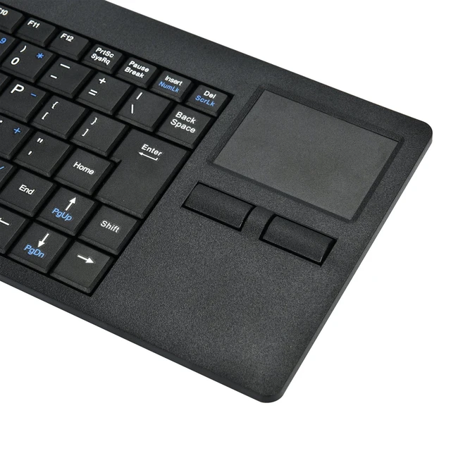 Alt view image 9 of 10 - MCSaite Wired Silm Keyboard with Touchpad - Portable Scissors Foot Structure - USB Port with 1 Hubs Fit with Professional or Industrial Use for Computer Laptop Mac Notebook