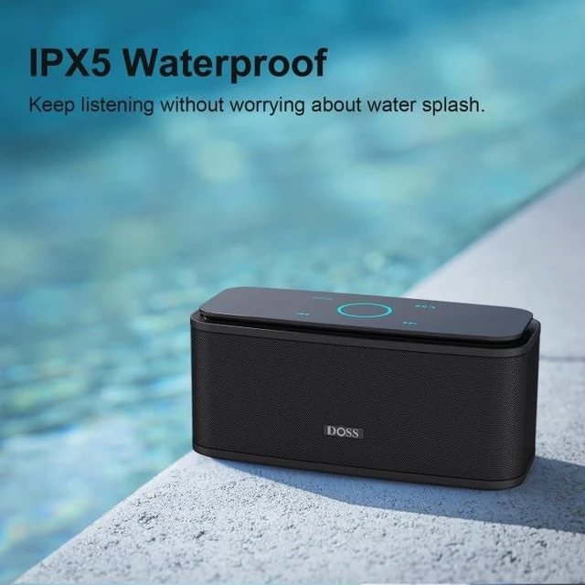 Alt view image 11 of 14 - SoundBox Touch Wireless Bluetooth Speaker-12W HD Sound with Rich Bass, IPX5 Waterproof, 20H Playtime, Handsfree, for Gatherings, Home, Office, Outdoor, Travel-Black