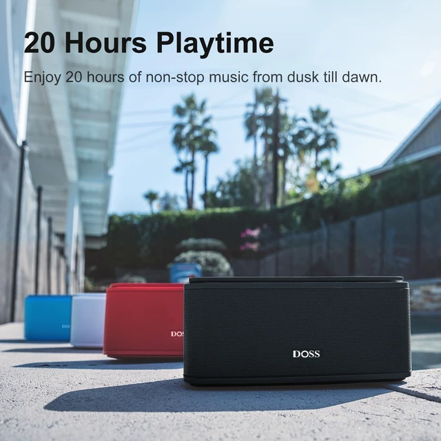 Alt view image 14 of 14 - SoundBox Touch Wireless Bluetooth Speaker-12W HD Sound with Rich Bass, IPX5 Waterproof, 20H Playtime, Handsfree, for Gatherings, Home, Office, Outdoor, Travel-Black