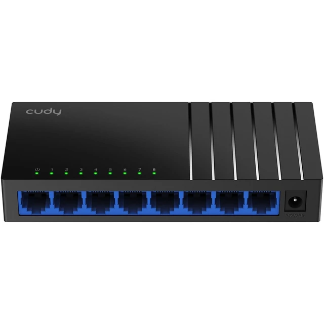 Alt view image 2 of 2 - GS108D 8 Port Gigabit Ethernet Network Switch,Ethernet Splitter - Desktop, Fanless, Traffic Optimization, Plug and Play