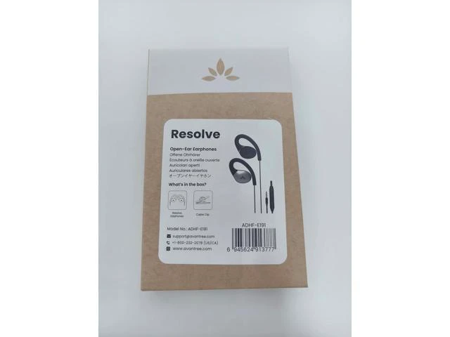 Alt view image 14 of 14 - Resolve (Small-Medium) Wired Open-Ear Earbuds w/Mic & Over-Ear Hook for Women Kids & Young Men w/Small Ears Ideal for Office Outdoor & Home 3.5mm AUX