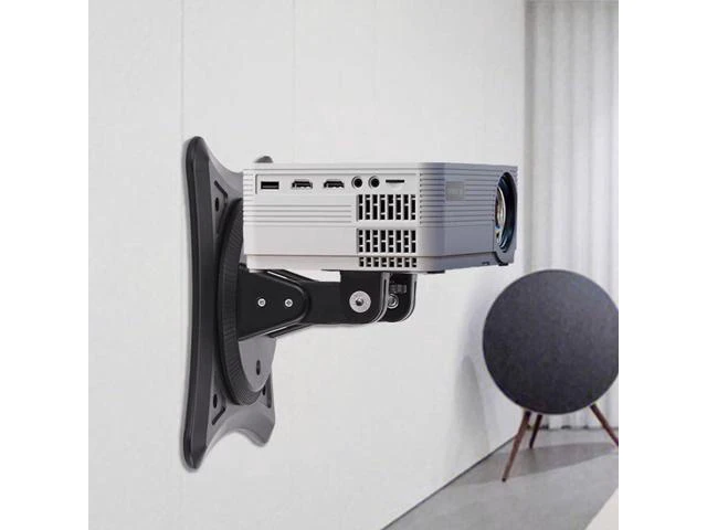 Alt view image 10 of 14 - Projector Stand Projector Bracket 360-degree Rotating Ceiling-Mounted Wall-Mounted Projector Stand Small Portable Bracket Projector Shelf(A)