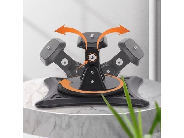 Alt view image 12 of 14 - Projector Stand Projector Bracket 360-degree Rotating Ceiling-Mounted Wall-Mounted Projector Stand Small Portable Bracket Projector Shelf(A)
