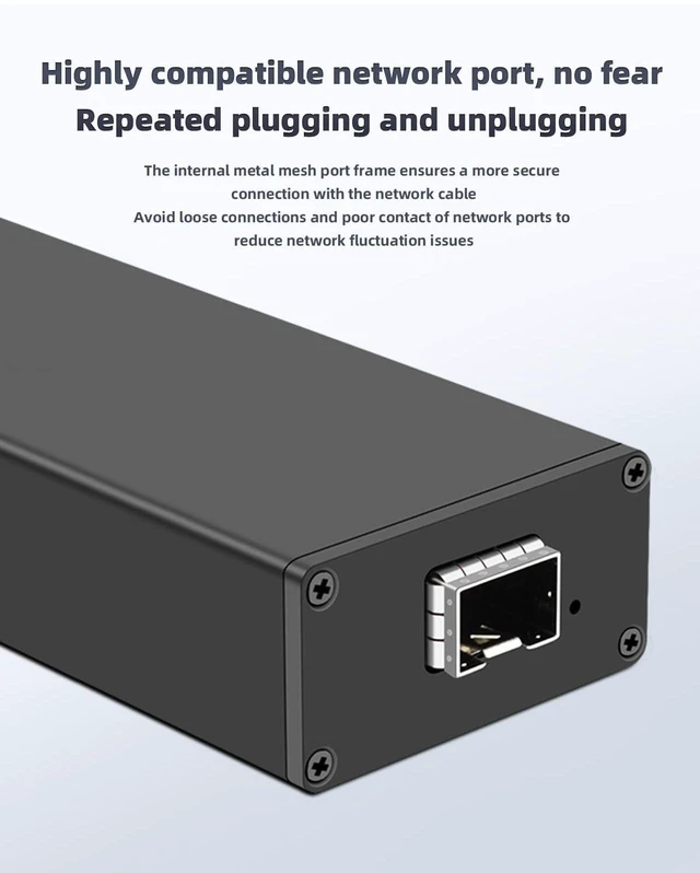 Alt view image 10 of 14 - USB C to 10Gbps Fiber Network Adaptor, Type-C to SFP+ 10Gigabit Ethernet Adapter, Thunderbolt 3/4 with Intel JHL7440 & 82599EN, Built-in Cooling Fan, for MacBook, Laptop Converter