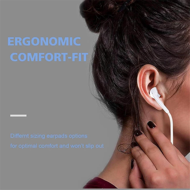 Alt view image 13 of 14 - 2 Pack-USB C Headphones for iPhone 17/16/15 Type C Earbuds Wired Earbuds with Microphone & Remote Control Noise Cancelling Earphones Compatible with iPhone 17/16/15 Pro Max iPad Most USB C Jack
