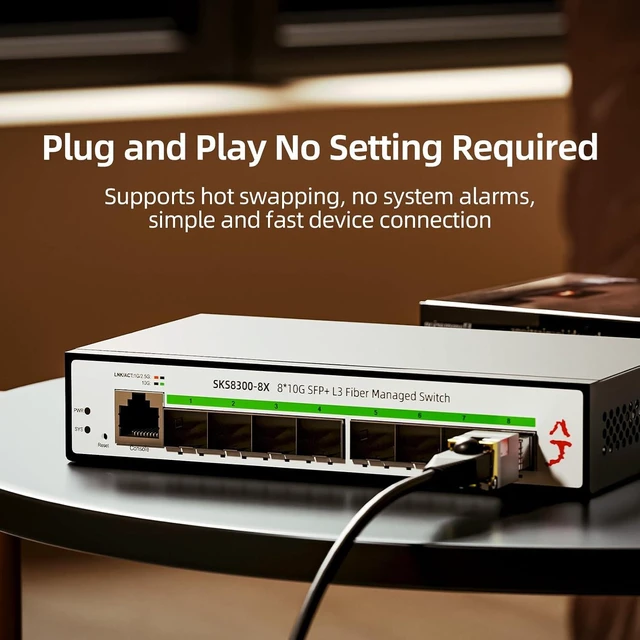 Alt view image 14 of 14 - 10GBase-T SFP+ to RJ45 Transceiver, 10G Copper SFP+ to Ethernet Module, Up to 30m, Plug and Play, Compatible with Cisco, Meraki, Ubiquiti, Fortinet, Mikrotik, Netgear, TP-Link and More