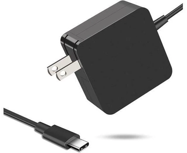 Alt view image 8 of 14 - 65W USB C Power Adapter Fiattigear Type C Power PD Wall Fast Charger Compatible with Mac Book Pro Latitude Matebook HP Spectre Chromebook and Any Laptops or Smart Phones1