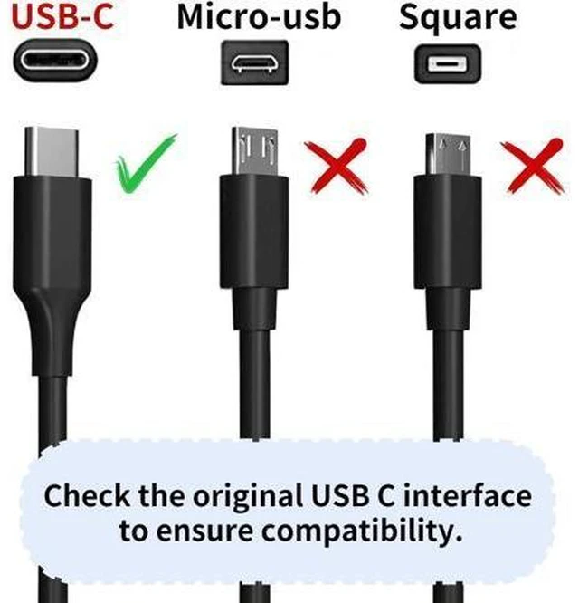 Alt view image 10 of 14 - 65W USB C Power Adapter Fiattigear Type C Power PD Wall Fast Charger Compatible with Mac Book Pro Latitude Matebook HP Spectre Chromebook and Any Laptops or Smart Phones1