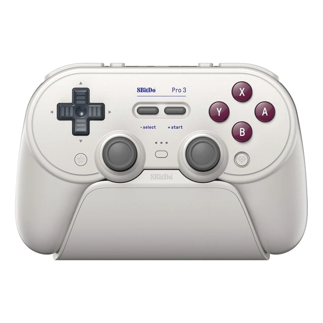 Alt view image 8 of 14 - 8BitDo Pro 3 Bluetooth Controller for Switch/Switch 2 TMR Joysticks, Swappable ABXY Buttons, Pro Back Buttons, Charging Dock, Hall Effect Triggers, for Windows, Apple, SteamOS, Android - G Classic