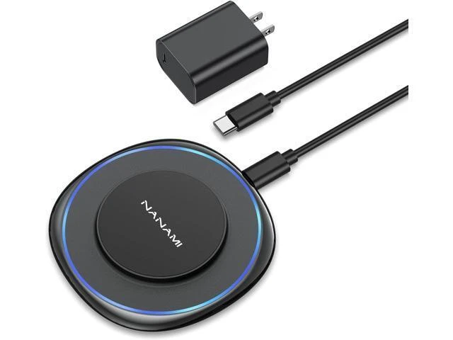 Alt view image 8 of 14 - Magnetic Wireless Charger Compatible with MagSafe Charger for iPhone 17/17 Air/16/15/14/13 Pro/Plus Fast Wireless Charging Pad Phone Charger Mat for AirPods 3/2 Pro with USB-C 20W PD Adapter