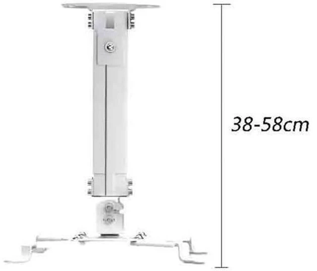 Alt view image 8 of 12 - Projector Bracket Projector Hanger Telescopic Shelf Ceiling Mount Projector Hanging Bracket for Ceiling Hangers Portable Projector Stand(White)