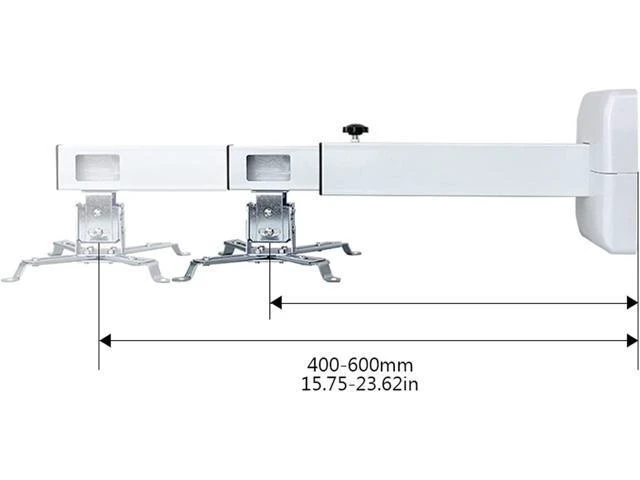 Alt view image 9 of 12 - Projector Stand Projector Mounting Bracket Projector Mount Wall Projector Ceiling Mount Projector Stand Extendable Video Projector Wall Mount Bracket with Adjustable Height Projector Mounts Office
