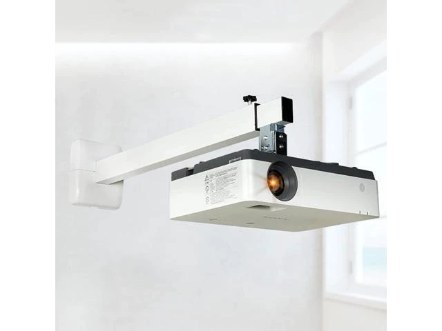 Alt view image 12 of 12 - Projector Stand Projector Mounting Bracket Projector Mount Wall Projector Ceiling Mount Projector Stand Extendable Video Projector Wall Mount Bracket with Adjustable Height Projector Mounts Office
