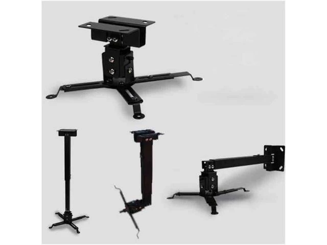 Alt view image 10 of 12 - Portable Projector Stand Black Color Projector Ceiling Mount Adjustable 43 to 65cm Roof Bracket for DLP LCD LED Wall Hanger Adjustable Projector Mount
