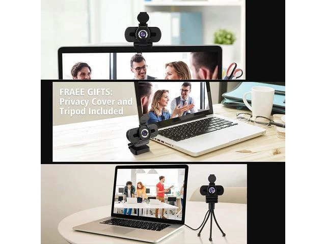 Alt view image 11 of 12 - LarmTek 1080p Full Hd Webcam,Computer Laptop Pc Mac Desktop Camera for Conference and Video Call,Pro Stream Webcam with Plug and Play Video Calling,Built-in Mic, as Valentines Day Gifts for him her