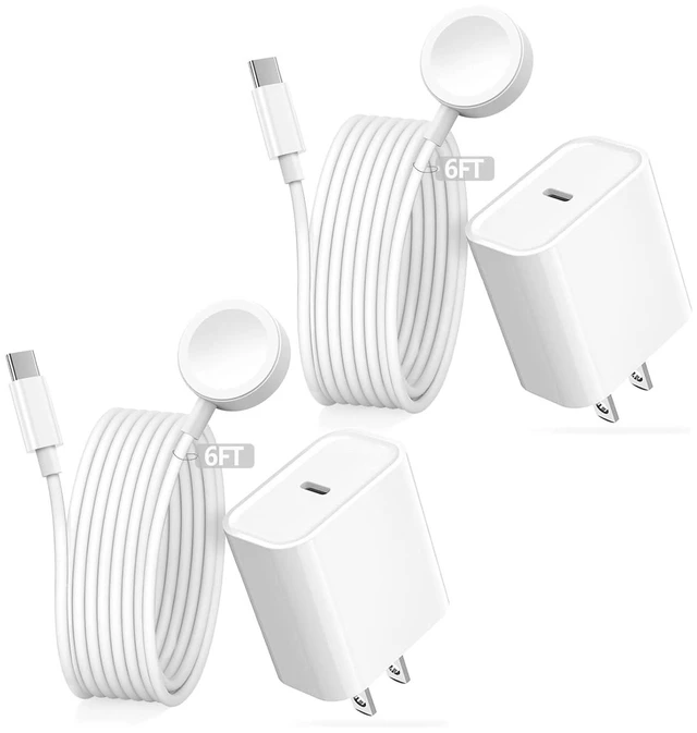 Alt view image 8 of 14 - Fast Charger for Watch Charger USB C i-Watch Charger Plug with Long 6.6FT iWatch Portable Wireless Fast Charging Cable Cord Compatible with Series Ultra/SE 11 10/9/8/7/SE/6/5/4/3/2/1 2Pack