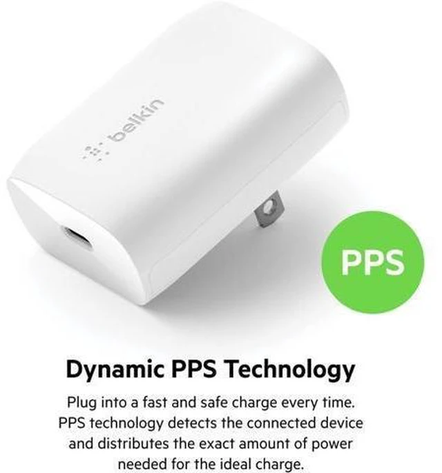 Alt view image 11 of 14 - USB C Charger Block 30W Fast Charging - iPhone 17 Air Pro Pro Max Galaxy S25 iPad AirPods Watch Nintendo Switch 2 & More - White
