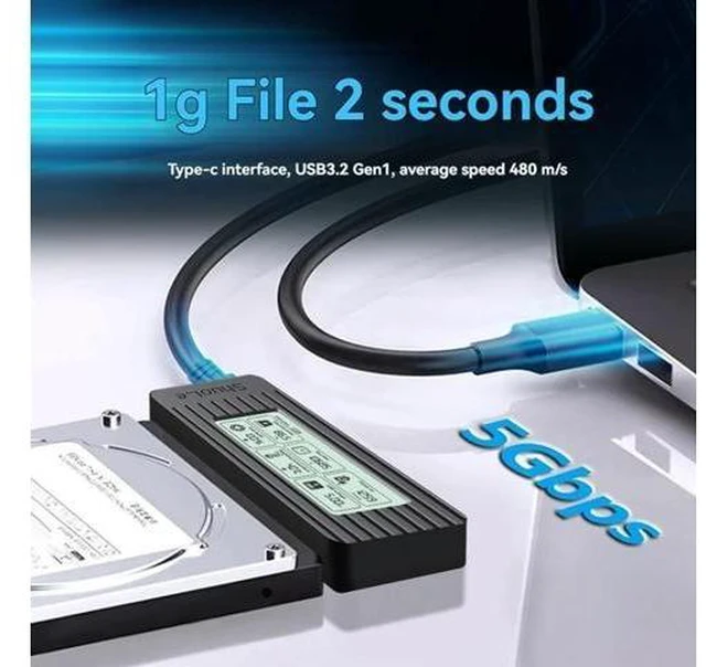 Alt view image 6 of 8 - Shuole USB C To SATA IDE Hard Disk Adapter Converter Cable For 3.5 2.5 Inch HDD/SSD SATA III Hard Drive Adapter For PC La