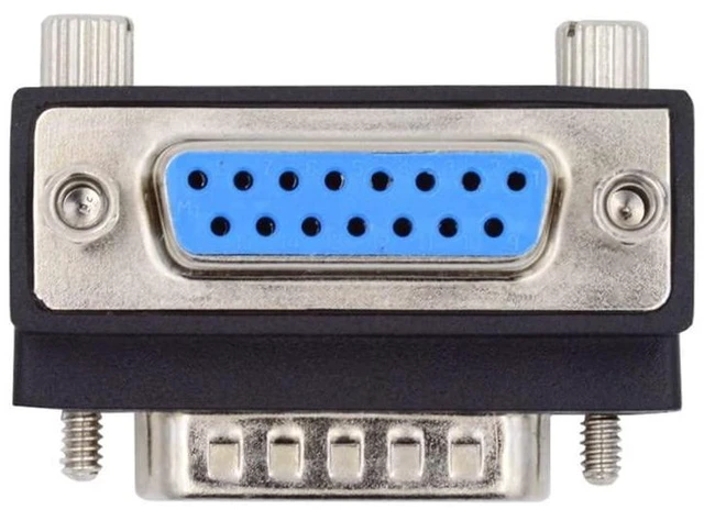 Alt view image 14 of 14 - xiwai Down 90 Degree Angled DSUB D-subminiature 15pin Male to Female Extension Adapter DB Connector