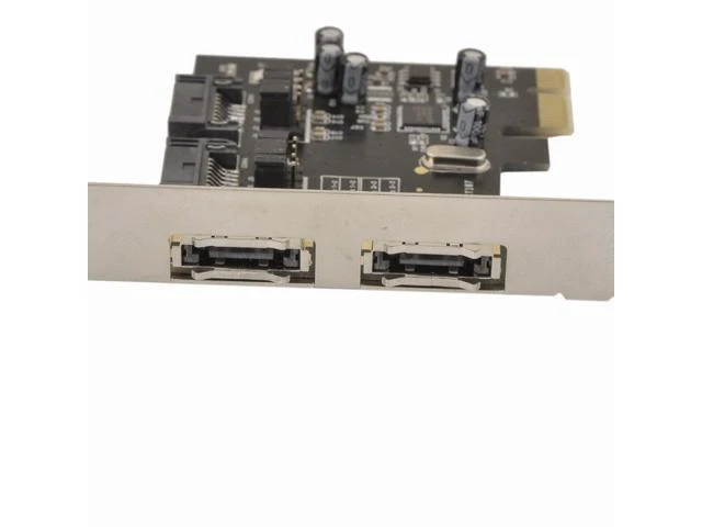 Alt view image 8 of 10 - New 2 Port eSATA e-SATA 3.0 and 2 Port SATA 3.0 Serial ATA to PCI-E PCI Express Card Adapter Converter 6.0Gbps ASM1061 Chipset