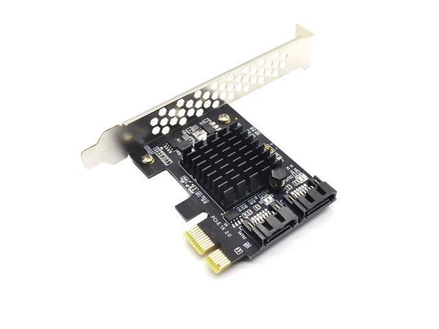 Alt view image 8 of 14 - PCIE PCI-E to 2 Port SATA 1X 4X 8X 16X PCI-E Cards PCI Express to 2 SATA 3.0 2-Port SATA III 6Gbps Expansion Adapter Boards