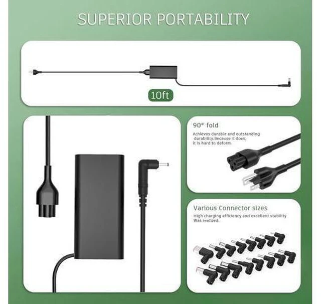 Alt view image 11 of 14 - 240W AC Charger Fit for G3 G5 G7 G15 G16 Series Gaming Laptop Computer Power Supply Adapter Cord