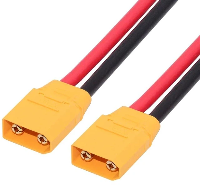 Alt view image 8 of 14 - Male to Male 10AWG Extension Cable Connector for RC Battery Portable Power Station Solar Panel