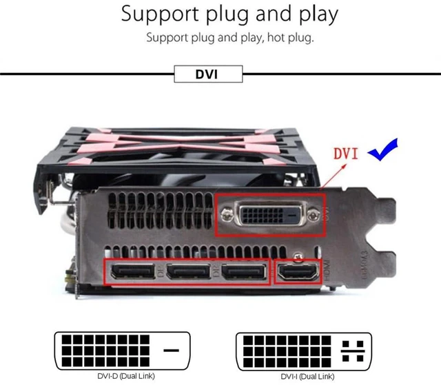 Alt view image 10 of 14 - Display Adapter DVI DDC EDID Dummy Plug Headless Ghost Display Emulator 2560x1600p@60Hz