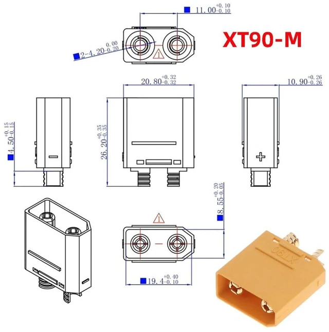 Alt view image 14 of 14 - Male to Female 10AWG Extension Cable Connector for RC Battery Portable Power Station Solar Panel