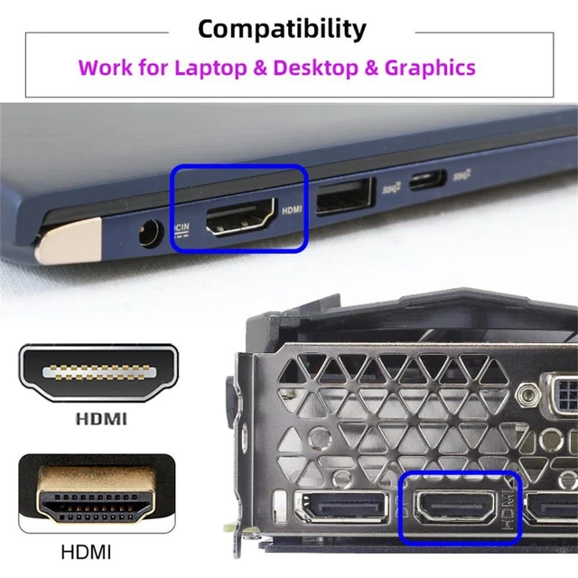Alt view image 10 of 14 - Display Adapter HDMI 1.4 DDC EDID Dummy Plug Headless Ghost Display Emulator 1920x1080p@60Hz