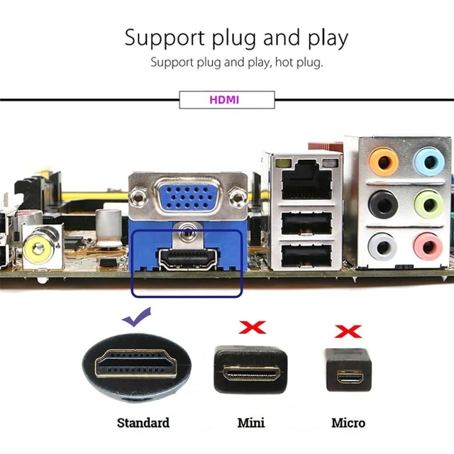 Alt view image 11 of 14 - Display Adapter HDMI 1.4 DDC EDID Dummy Plug Headless Ghost Display Emulator 1920x1080p@60Hz