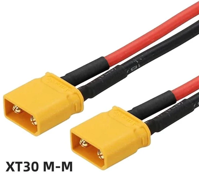 Alt view image 9 of 14 - Male to Male 18AWG Extension Cable Connector for RC Battery Portable Power Station Solar Panel