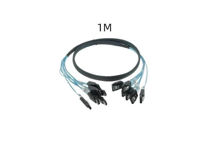Alt view image 3 of 3 - 4 pcs/set Sata To Sata Cable 6 to 6 straight Cable Sata 7 Pin To Sata 7 Pin Sas Cable 6Gbps HDD Splitter Cable For Server (0.5m)