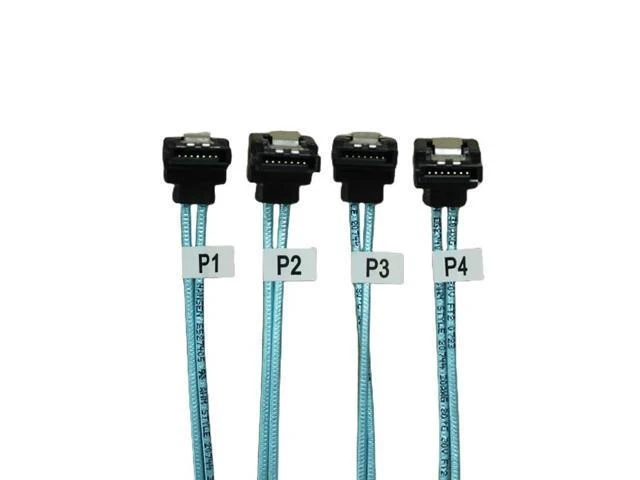 Alt view image 10 of 12 - 4/6 pcs/set Sata To Sata Cable 6 Ports/Set Date Cable Sata 7 Pin To Sata 7 Pin Sas Cable 6Gbps HDD Splitter Cable For Server(4 to 4 straight) (1)