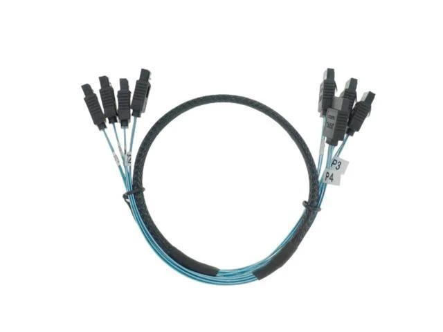 Alt view image 2 of 2 - set Sata To Sata Cable 4 Ports/Set Date Cable Sata 7 Pin To Sata 7 Pin Sas Cable 6Gbps HDD Splitter Cable For Server(4 to 4 straight) Cable length:1M