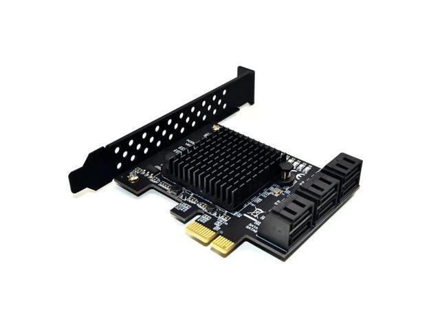 Alt view image 9 of 14 - PCIE to SATA Card Expansion Adapter 6 Port SATA III 6G for SSD HDD IPFS Mining