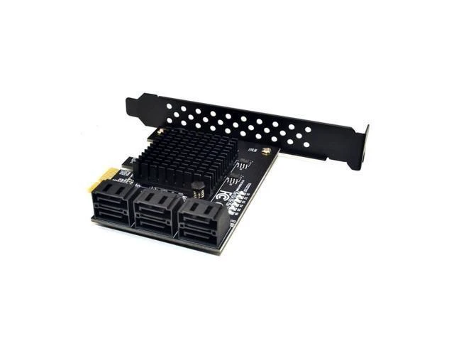 Alt view image 10 of 14 - PCIE to SATA Card Expansion Adapter 6 Port SATA III 6G for SSD HDD IPFS Mining