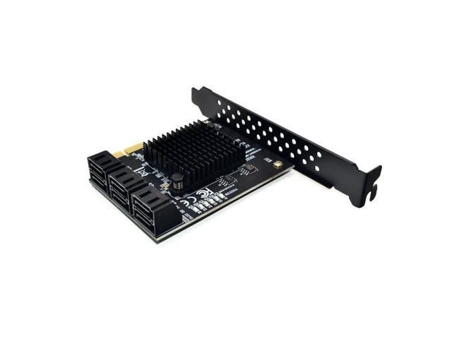 Alt view image 11 of 14 - PCIE to SATA Card Expansion Adapter 6 Port SATA III 6G for SSD HDD IPFS Mining