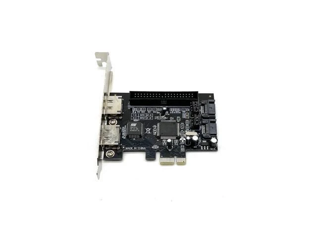 Alt view image 7 of 12 - Weastlinks 2 Port SATA IDE PCI-e Adapter Card PCIE to SATA IDE eSATA x2 Combo Adapter Converter RAID Controller Card Chip JMB363