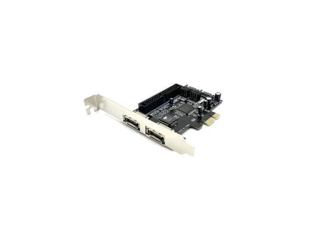 Alt view image 8 of 12 - Weastlinks 2 Port SATA IDE PCI-e Adapter Card PCIE to SATA IDE eSATA x2 Combo Adapter Converter RAID Controller Card Chip JMB363