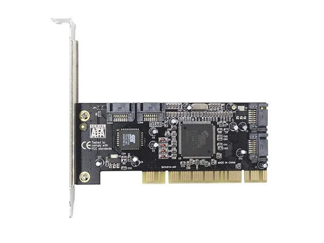 Alt view image 7 of 10 - 4 Ports PCI SATA Raid Controller Internal Expansion Card with 2 Sata Cables PCI to SATA Adapter Converter for Desktop PC Support HDD SSD