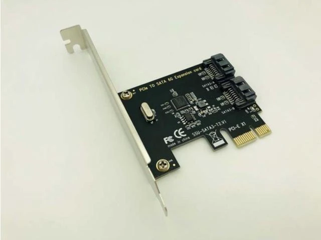 Alt view image 7 of 9 - H1111Z Add On Cards PCI-E SATA 1X 4X 8X 16X PCI-E Cards PCI Express to SATA 3.0 2-Port SATA III 6Gbps Expansion Adapter Boards